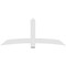Ekena Millwork Bellingham Architectural Grade PVC Gable Bracket, 84"W x 35"H x 2"D x 6"F, 10/12 Pitch GBP084X35X0206BEL00 - alternate 3